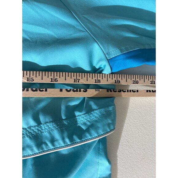 Reebok Womens Lightweight Blue Full-Zip Hooded Jacket With Elastic Cuffs Size S - Picture 5 of 11